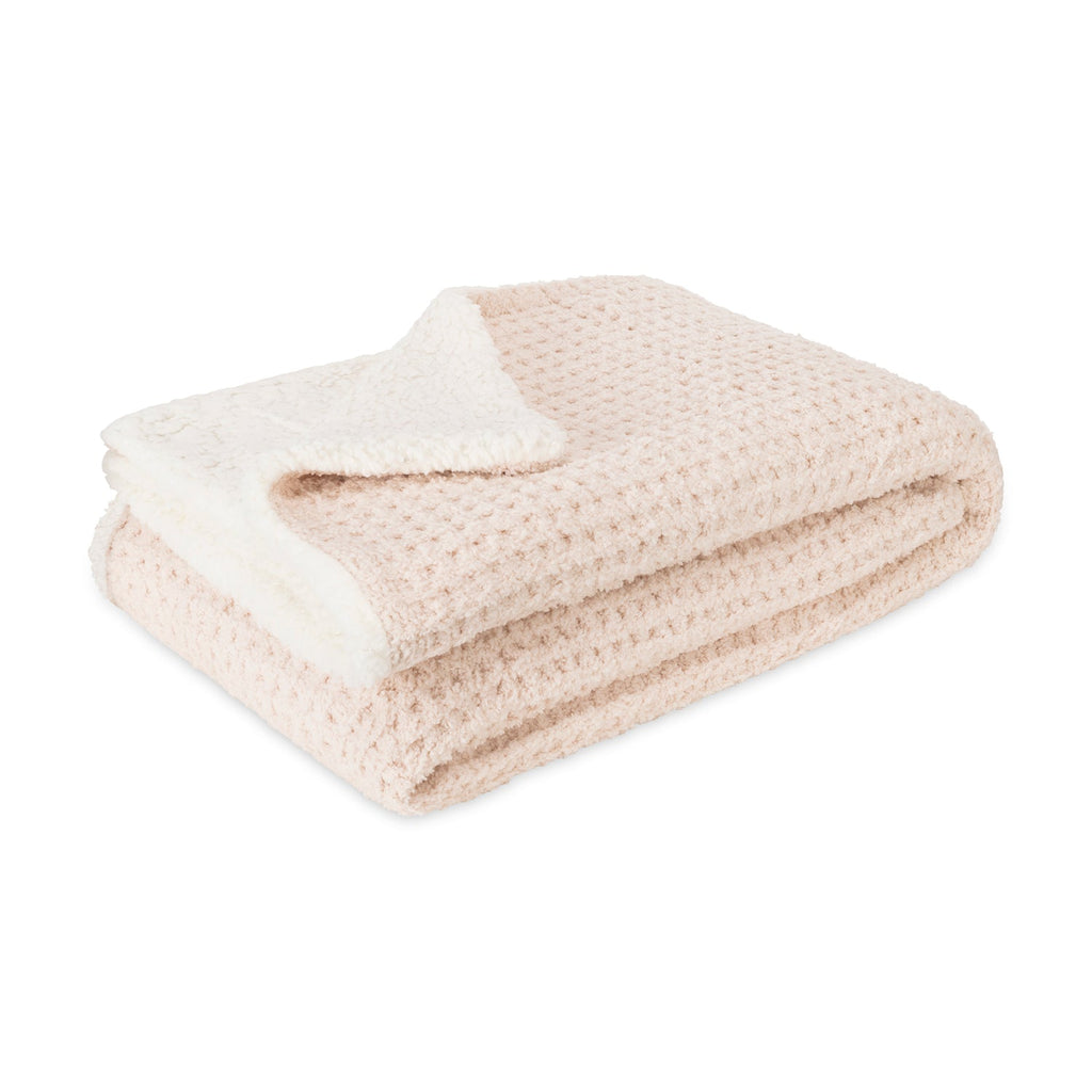 3pc Women's Sherpa Lined Cozy Waffle Set | Lemon