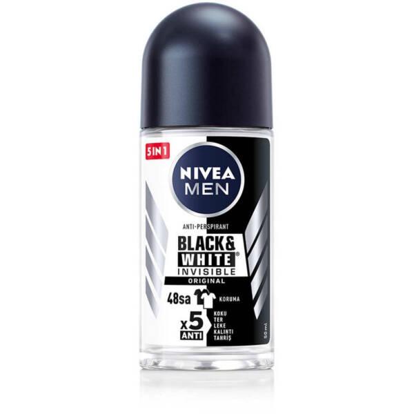 Nivea Men Invisible Deodorant Roll-on - Anti-Stain, Long-Lasting Odor Protection for Men
