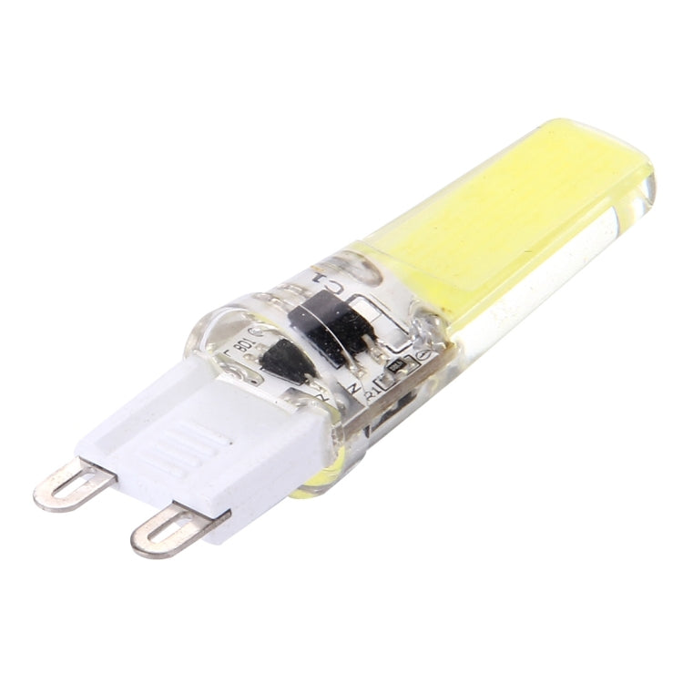 G9 3W 300LM COB LED Light , Silicone Dimmable for Halls / Office / Home, AC 220-240V, White Plug(White Light)