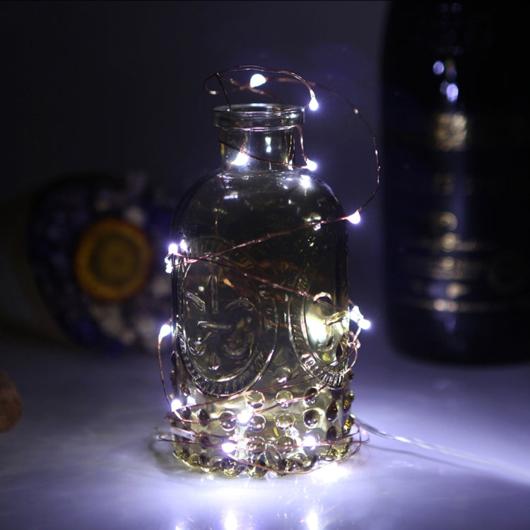 5m Silver Copper Wire String Light, 50 LEDs 3 x AA Batteries Box Fairy Lamp Decorative Light with Remote Control, DC 5V