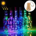 1m 10 LEDs SMD 0603 Solar Powered Copper Wire String Light  Fairy Lamp Decorative Light(Colorful Light)