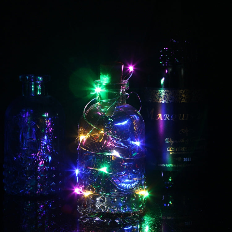 1m 10 LEDs SMD 0603 Solar Powered Copper Wire String Light  Fairy Lamp Decorative Light(Colorful Light)