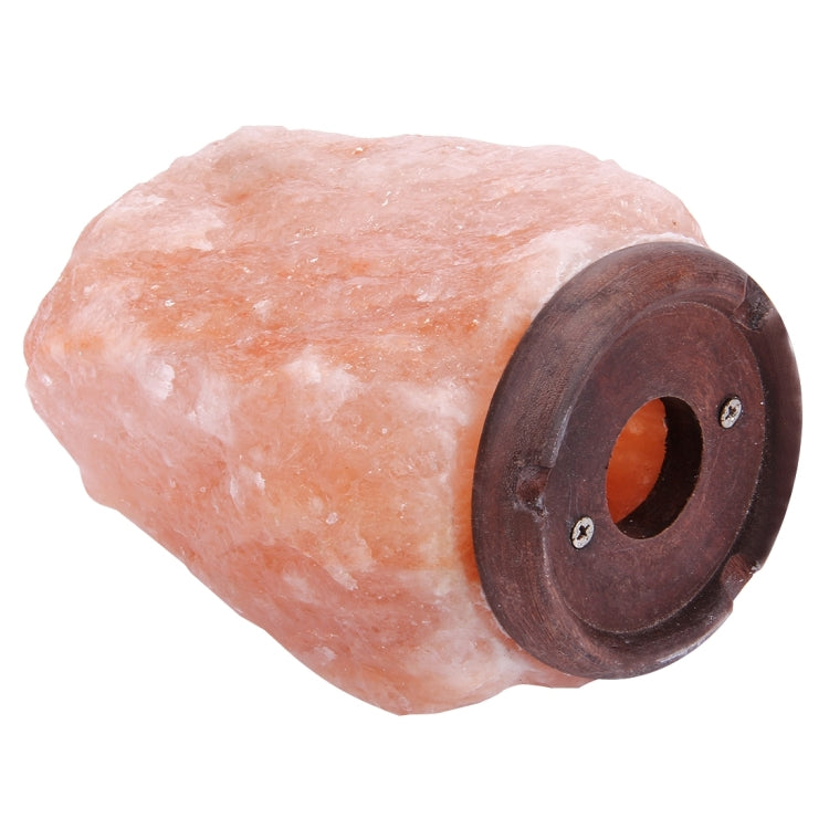 E14 Large Dimmable Himalayan Salt Lamp , Crystal Rock Healthy Table Desk Lamp Night Light with Wood Base & Bulb & Switch, Large Size Weight 3-5KG, AC 220V