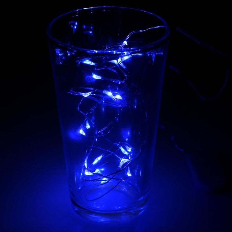 5m IP65 Waterproof Silver Blue Light Wire String Light, 50 LEDs SMD 0603 3 x AA Batteries Box Fairy Lamp Decorative Light, DC 5V(Blue Light)