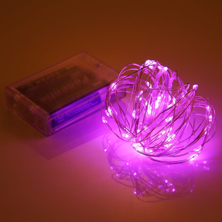 5m IP65 Waterproof Silver Blue Light Wire String Light, 50 LEDs SMD 0603 3 x AA Batteries Box Fairy Lamp Decorative Light, DC 5V