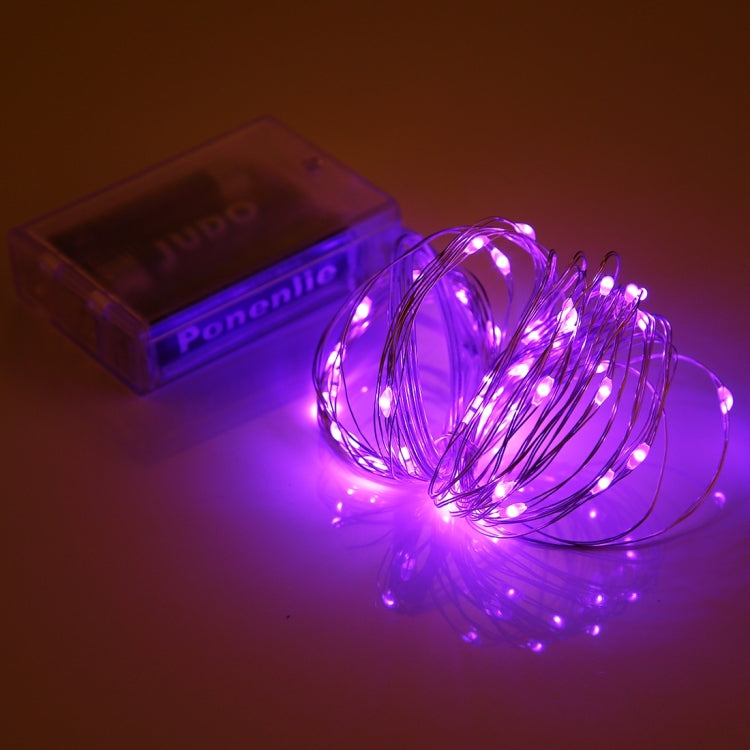 5m IP65 Waterproof Silver Blue Light Wire String Light, 50 LEDs SMD 0603 3 x AA Batteries Box Fairy Lamp Decorative Light, DC 5V