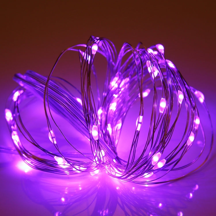 5m IP65 Waterproof Silver Blue Light Wire String Light, 50 LEDs SMD 0603 3 x AA Batteries Box Fairy Lamp Decorative Light, DC 5V