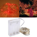 5m IP65 Waterproof Silver Blue Light Wire String Light, 50 LEDs SMD 0603 3 x AA Batteries Box Fairy Lamp Decorative Light, DC 5V