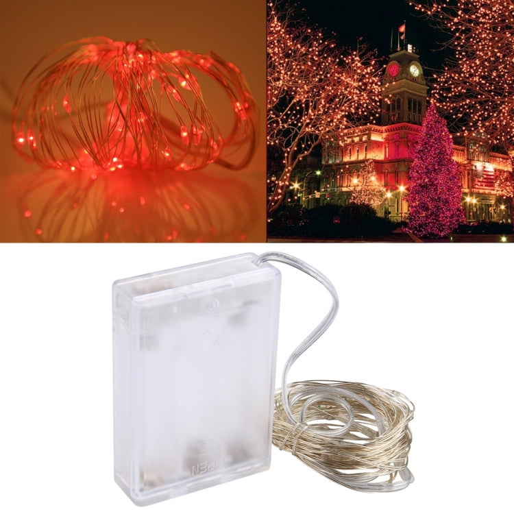 5m IP65 Waterproof Silver Blue Light Wire String Light, 50 LEDs SMD 0603 3 x AA Batteries Box Fairy Lamp Decorative Light, DC 5V
