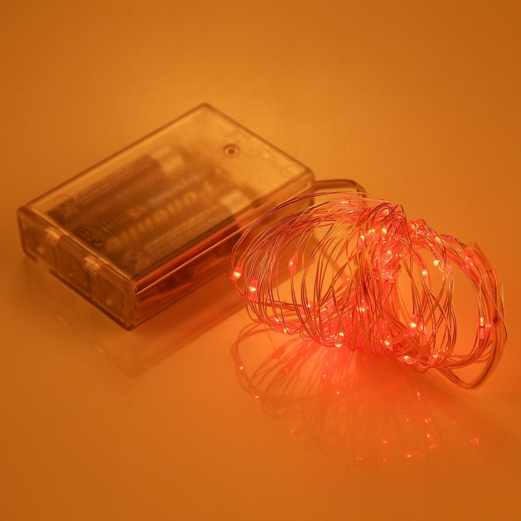 5m IP65 Waterproof Silver Blue Light Wire String Light, 50 LEDs SMD 0603 3 x AA Batteries Box Fairy Lamp Decorative Light, DC 5V