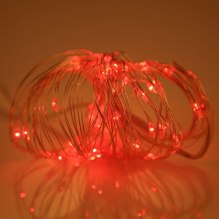 5m IP65 Waterproof Silver Blue Light Wire String Light, 50 LEDs SMD 0603 3 x AA Batteries Box Fairy Lamp Decorative Light, DC 5V