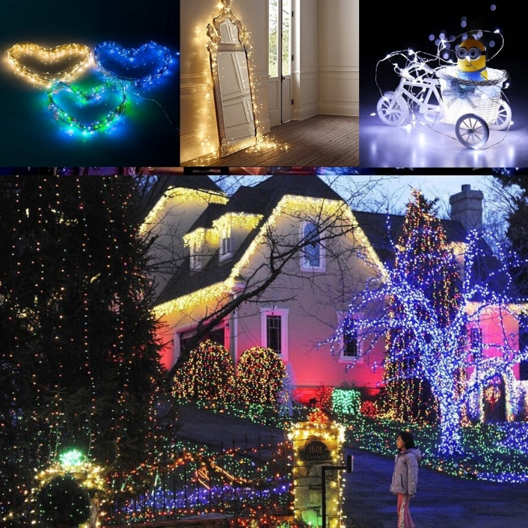 5m IP65 Waterproof Silver Blue Light Wire String Light, 50 LEDs SMD 0603 3 x AA Batteries Box Fairy Lamp Decorative Light, DC 5V