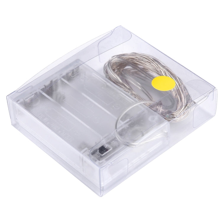 5m IP65 Waterproof Silver Blue Light Wire String Light, 50 LEDs SMD 0603 3 x AA Batteries Box Fairy Lamp Decorative Light, DC 5V