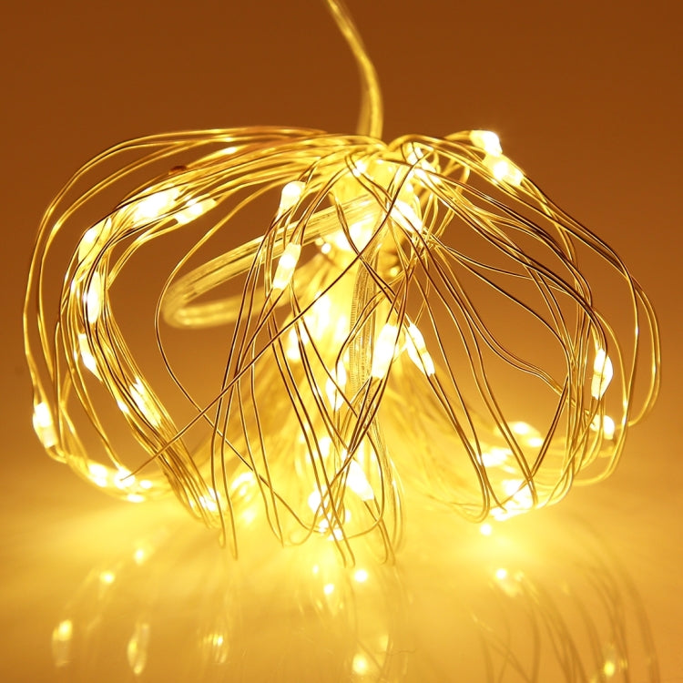 5m IP65 Waterproof Silver Blue Light Wire String Light, 50 LEDs SMD 0603 3 x AA Batteries Box Fairy Lamp Decorative Light, DC 5V