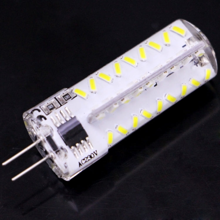 G4 3.5W 200-230LM Corn Light Bulb, 72 LED SMD 3014, Adjustable Brightness, AC 110V(White Light)