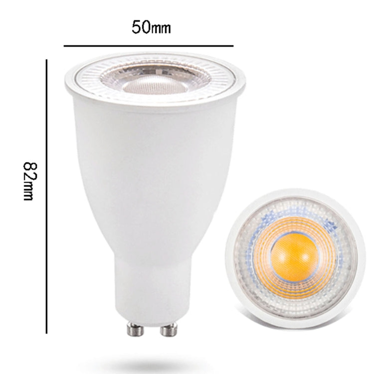 GU10 10W SMD 2835 16 LEDs 6000-6500K High Brightness No Flicker Lamp Cup Energy-saving Spotlight, AC 90-265V(White Light)