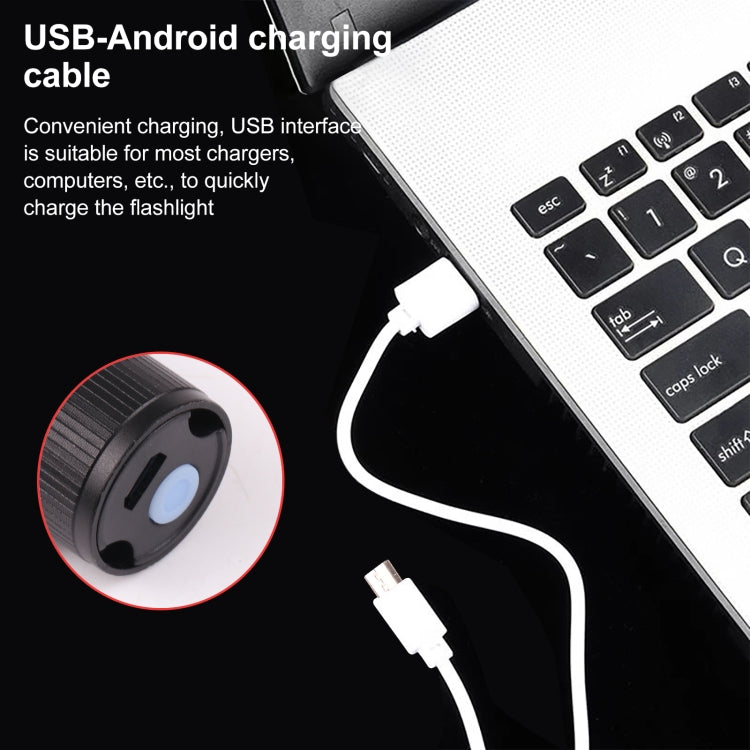 T6 LED Pocket Flashlight Zoomable 3 Modes with Hook Clip