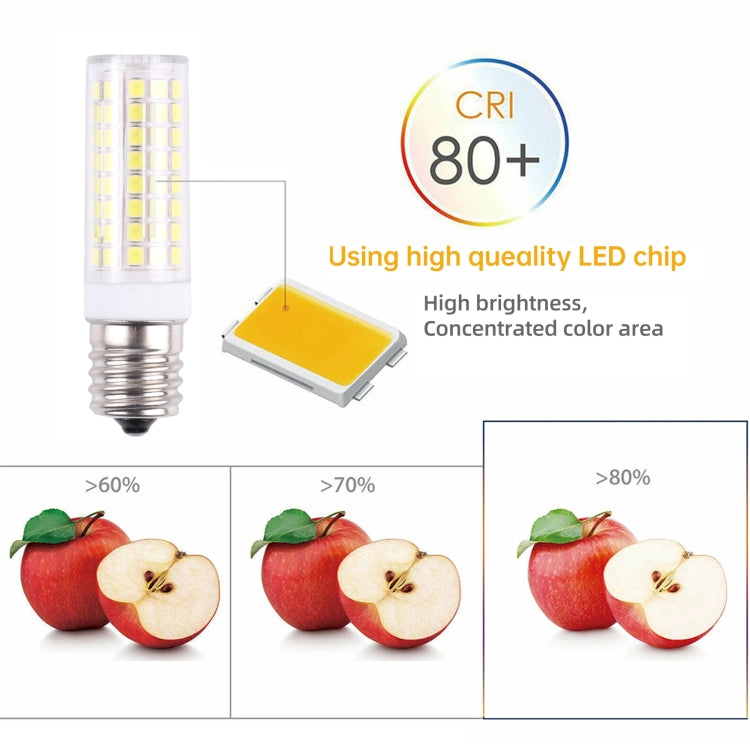 E17 102 LEDs SMD 2835 6000-6500K LED Corn Light, AC 110V(White Light)