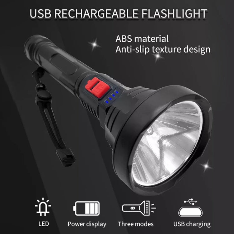 L-826 Single Core 3W USB Rechargeable Mini Portable Glare LED Flashlight