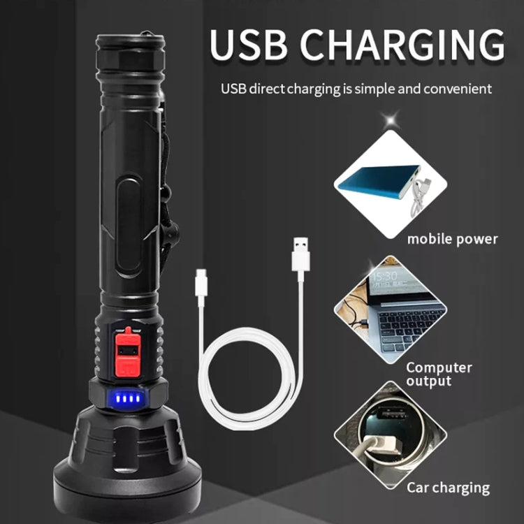 L-826 Single Core 3W USB Rechargeable Mini Portable Glare LED Flashlight