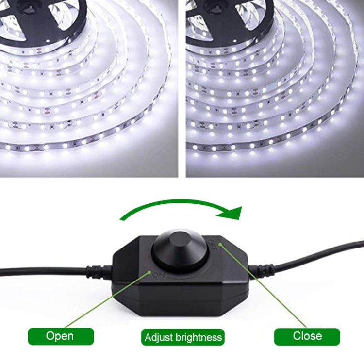 Knob Controller Dimmer for Single Color LED Strip Light(White)