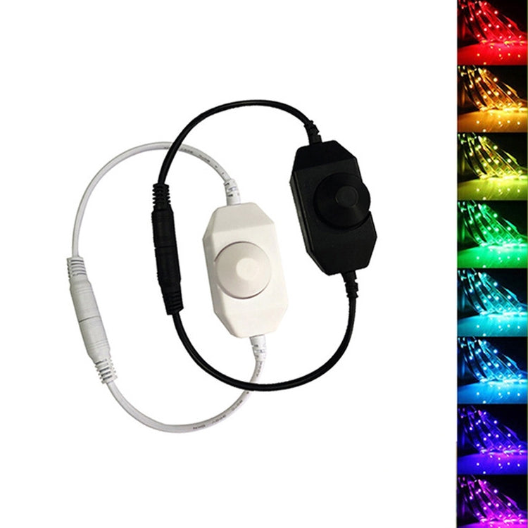 Knob Controller Dimmer for Single Color LED Strip Light(Black)