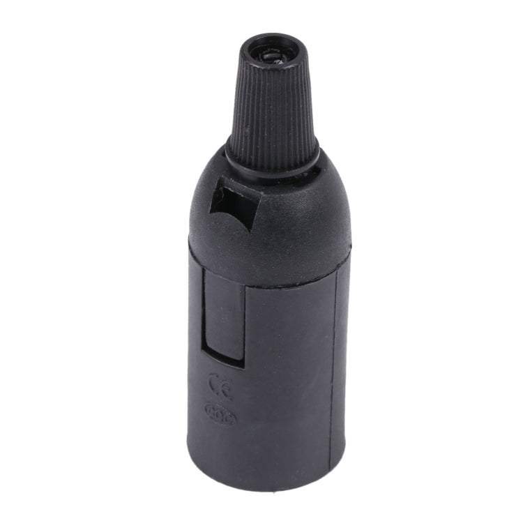 E14 Lamp Light Socket Bulbs Holder Base (Black)