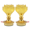 2pcs Household LED Lotus Lights for Buddha Electronic Altar Lamp, CN Plug(Colorful Light)
