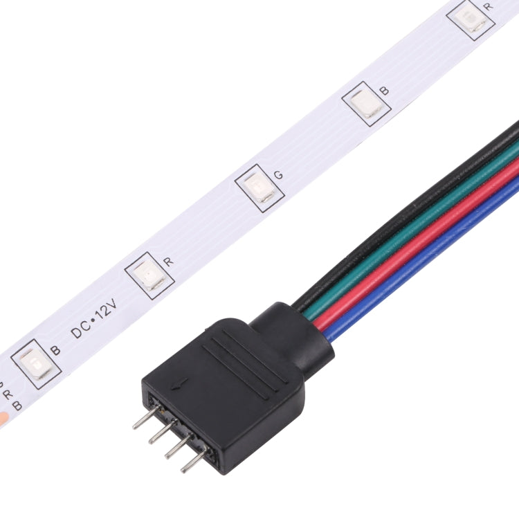 Bare Board 2835 SMD RGB LED Rope Light, 60 LED/m, Length: 5m, 12V 2A 100-240V, with 24-key Remote Control(EU Plug)