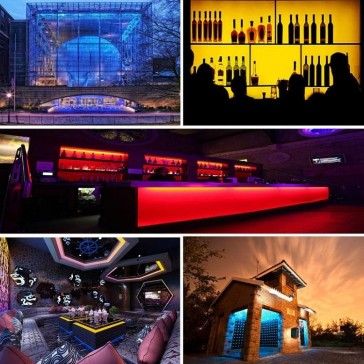 Smart Bluetooth APP Control Bare Board 2835 SMD RGB LED Rope Light, 60 LED/m, Length: 5m, 12V 2A 100-240V(US Plug)