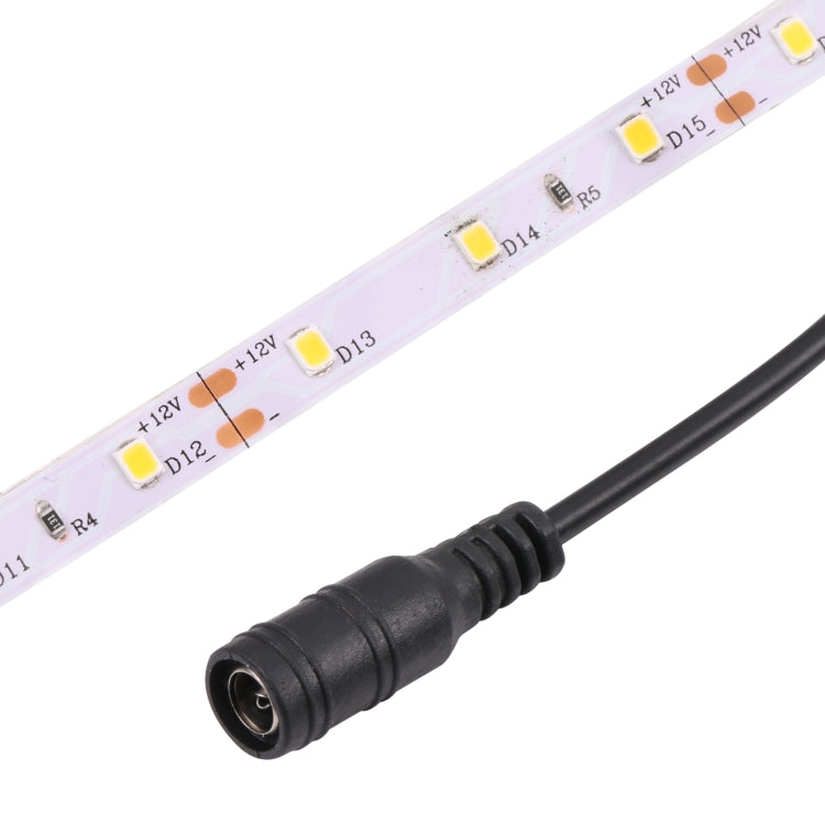 Bare Board 2835 SMD Dimmable White Light / Warm Light LED Rope Light, 60 LED/m, Length: 5m, 12V 2A 100-240V(EU Plug)