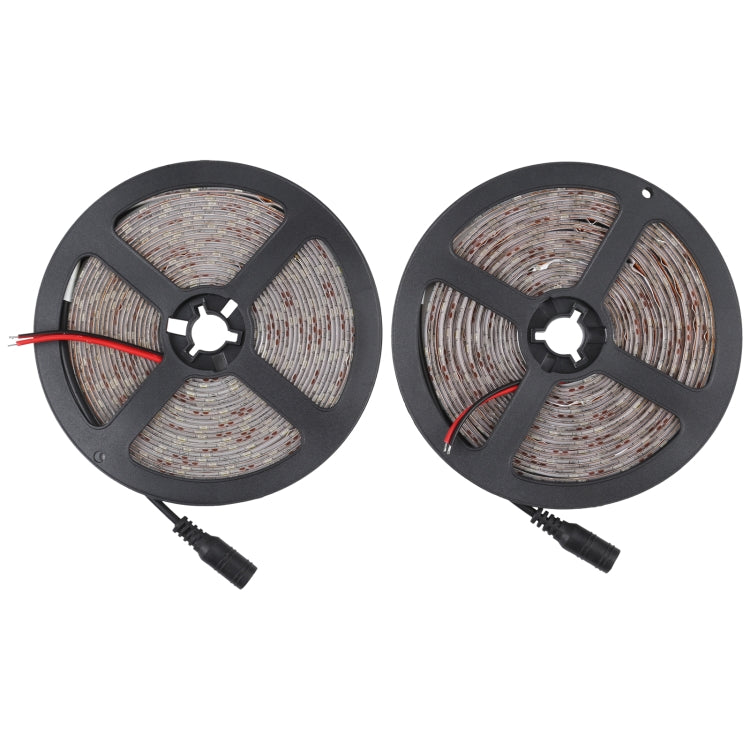 2pcs Bare Board 2835 SMD Dimmable White Light / Warm Light LED Rope Light, 60 LED/m, Length: 5m, 12V 2A 100-240V(AU Plug)
