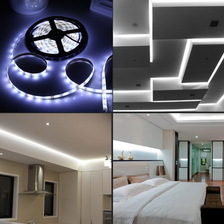 2pcs Bare Board 2835 SMD Dimmable White Light / Warm Light LED Rope Light, 60 LED/m, Length: 5m, 12V 2A 100-240V(AU Plug)