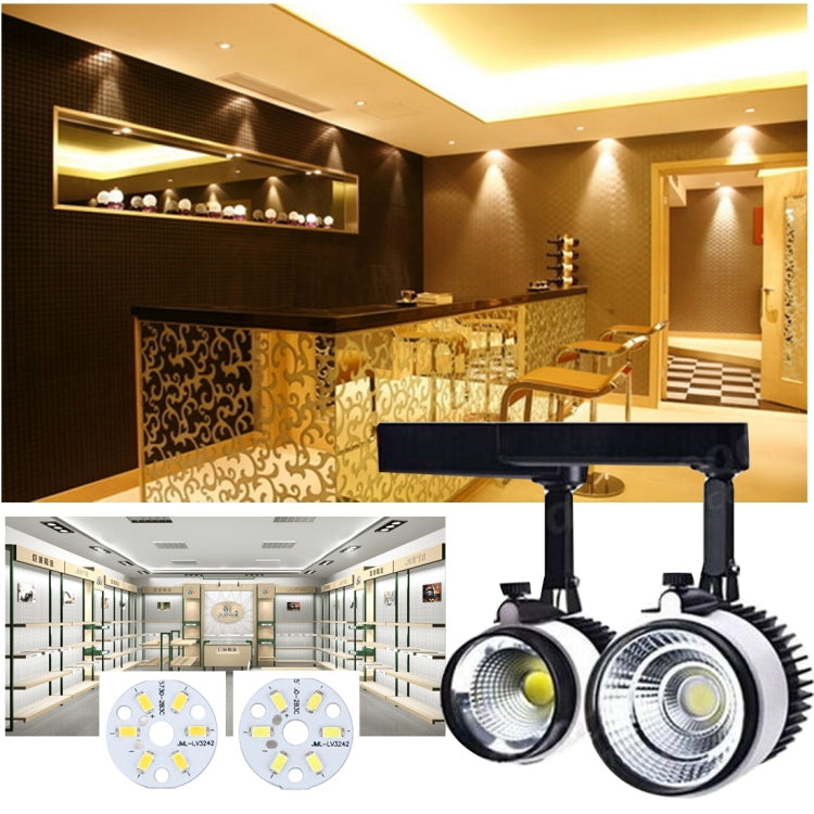 10 PCS 3W SMD 5730 Aluminum Base Light Panel, 6 LEDs 270 LM 3000-6500K, Diameter: 32mm