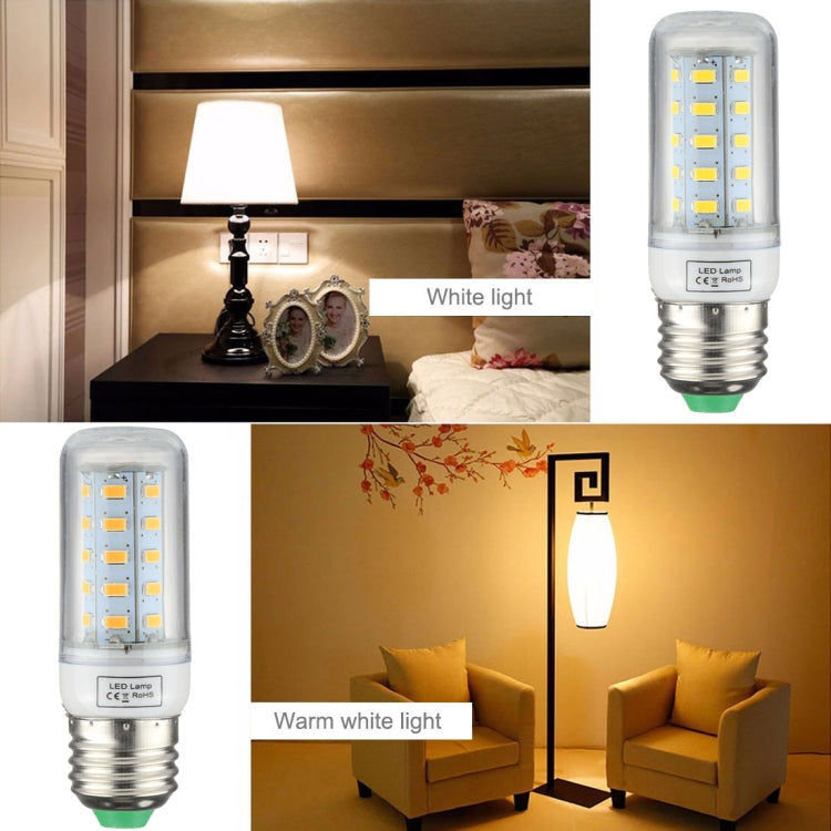 E27 36 LEDs 4W LED Corn Light, SMD 5730 Energy-saving Bulb, DC 12-30V