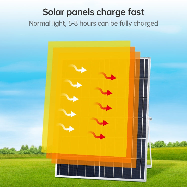 300W 734 LEDs Home Sensor Garden Light Outdoor Waterproof Solar Flood Light with Remote Control (Black)