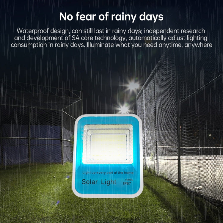 300W 734 LEDs Home Sensor Garden Light Outdoor Waterproof Solar Flood Light with Remote Control (Black)