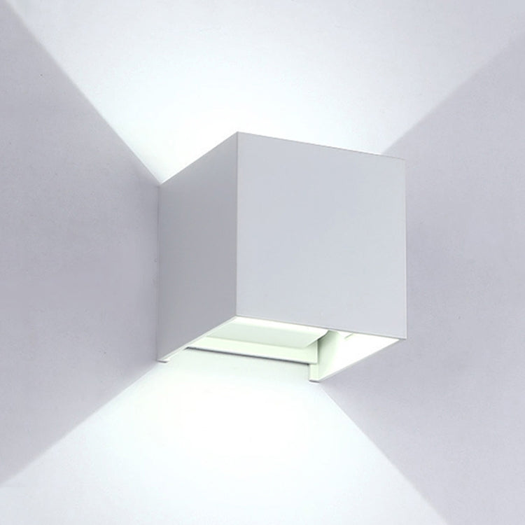 6W Light Shape Adjustable Aluminum Shell COB LED Wall Light, IP65 Waterproof Cubic Shape Outdoor and Indoor Decorative Light for Living Room, Bedroom, Aisle, Hotel, AC 85-265V