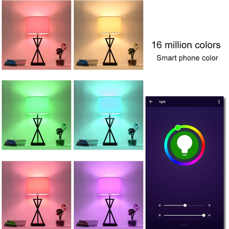 E27 7W White Light+RGB Smart LED Light Bulb, WiFi 2.4GHz Works with Alexa & Google Home, FCC / CE / RoHS Certificated, AC 85-265V