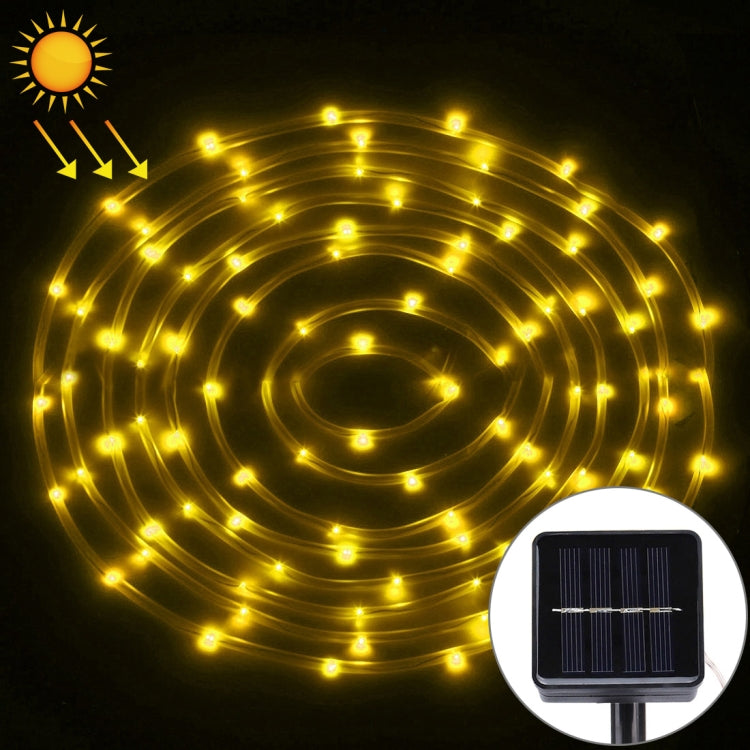 5m Casing Rope Light, Solar Panel  water resistant  50 LED(Warm White)