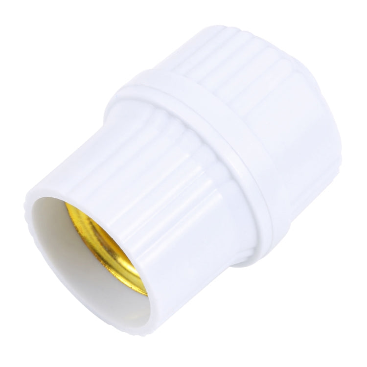 Suspension Type E27 Flame-retardant Threaded Lamp Holder (White)