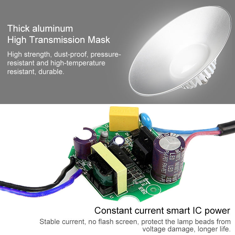 100W Warehouse Workshop Factory LED Mining Lamp Explosion-proof Light, Hook without Chain Upgrade Version