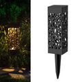 Outdoor Hollowing Out Solar Energy Garden Lawn Lamp(Warm White)
