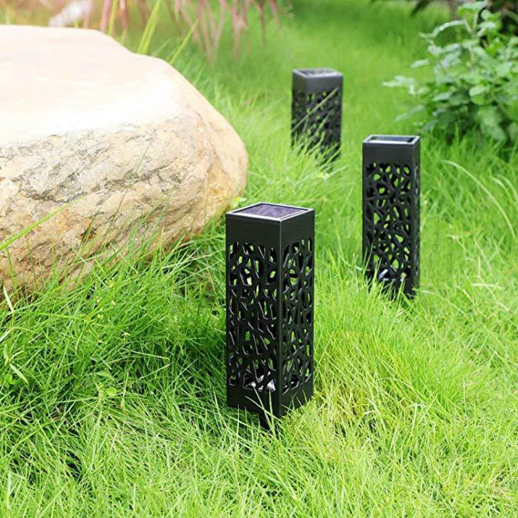 Outdoor Hollowing Out Solar Energy Garden Lawn Lamp(Warm White)