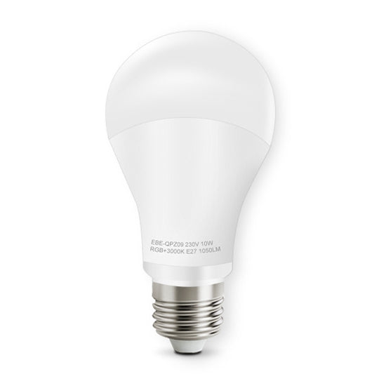 E27 10W Color Changing WiFi Smart LED Light Bulb, 14 LEDs 3000K+RGB 1050 LM Works with Alexa & Google Home, AC 230V