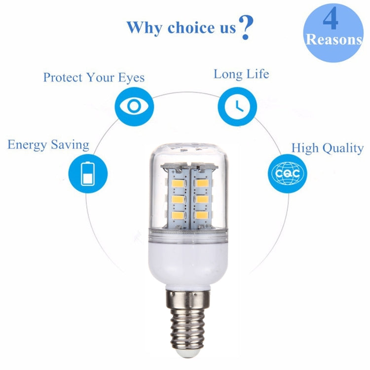 E14 2.5W 24 LEDs SMD 5730 LED Corn Light Bulb, AC 110-220V (Warm White)