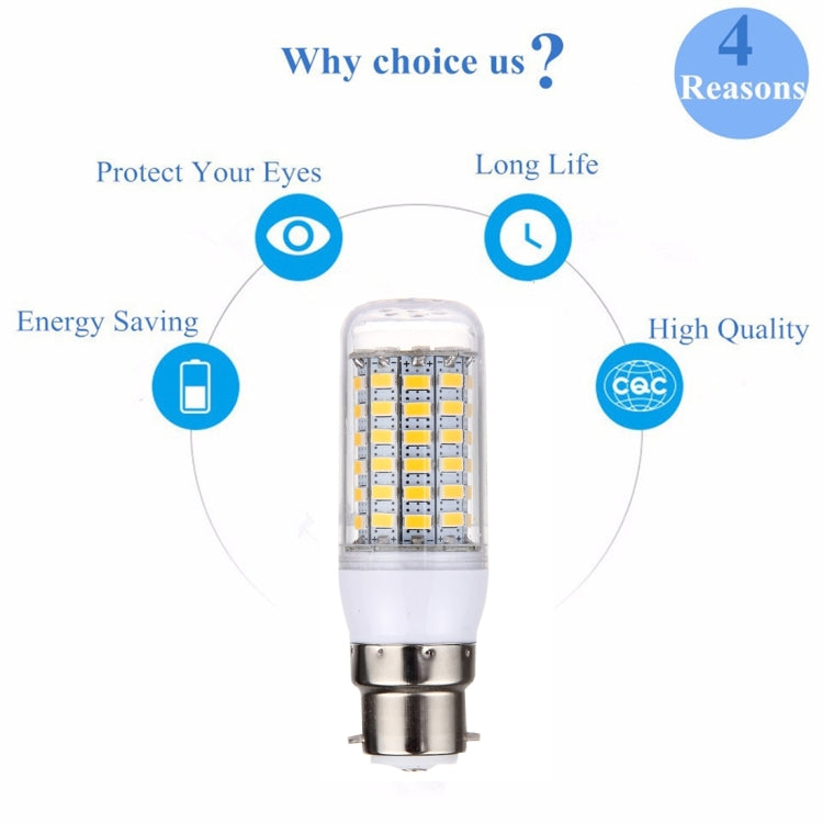 B22 5.5W 69 LEDs SMD 5730 LED Corn Light Bulb, AC 200-240V (Warm White)