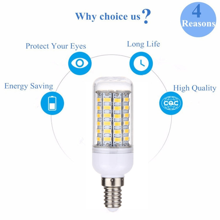 E14 5.5W 69 LEDs SMD 5730 LED Corn Light Bulb, AC 110-130V (Warm White)