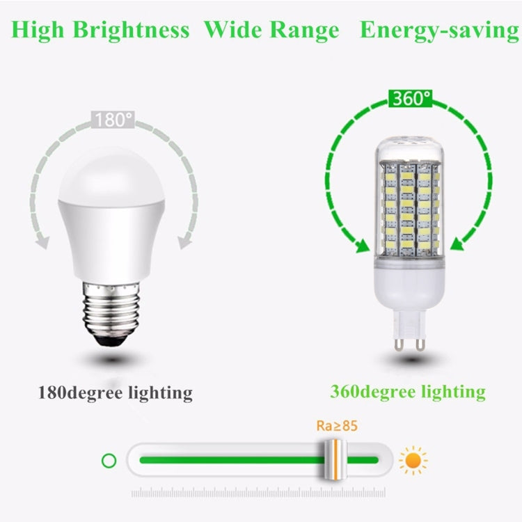 G9 5.5W 69 LEDs SMD 5730 LED Corn Light Bulb, AC 100-130V (White Light)