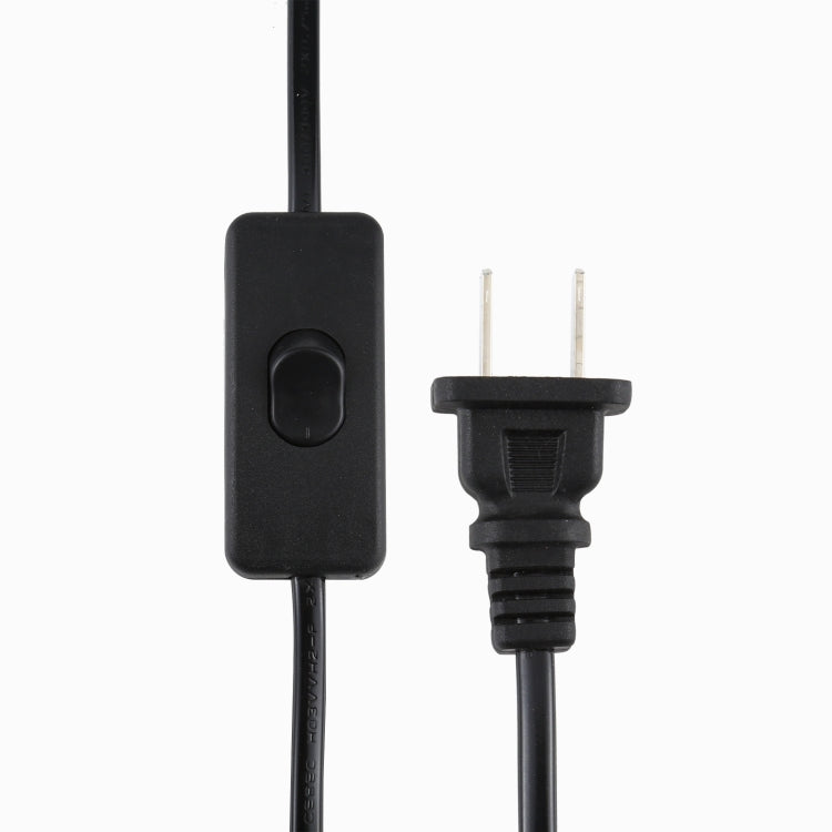 10A Button Switch Power Supply Cable, Cable Length: 1.8m, US Plug, AC 220V